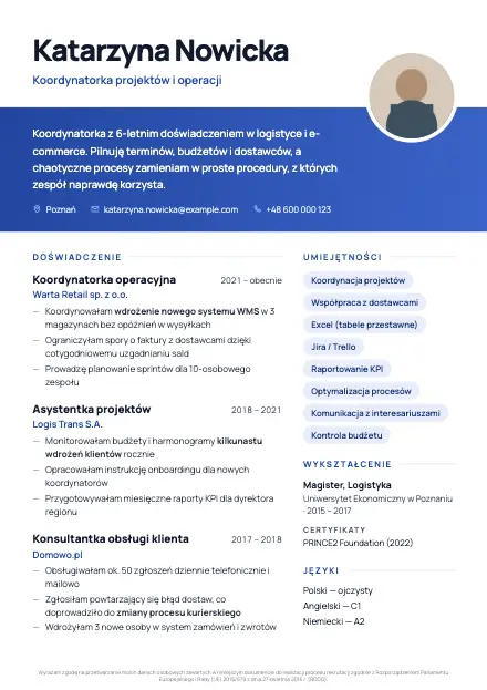 Podgląd wzoru CV Band