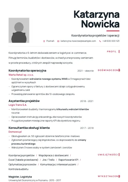 Podgląd wzoru CV Mirror